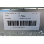 Draadmand 116cm x 68cm x 48cm Kruizinga nr. 1110. Used.